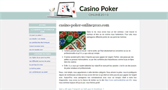 Desktop Screenshot of casino-poker-online2010.com